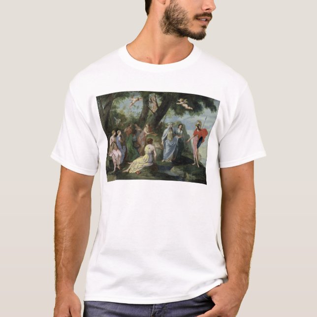 Minerva with the Muses T-Shirt (Front)