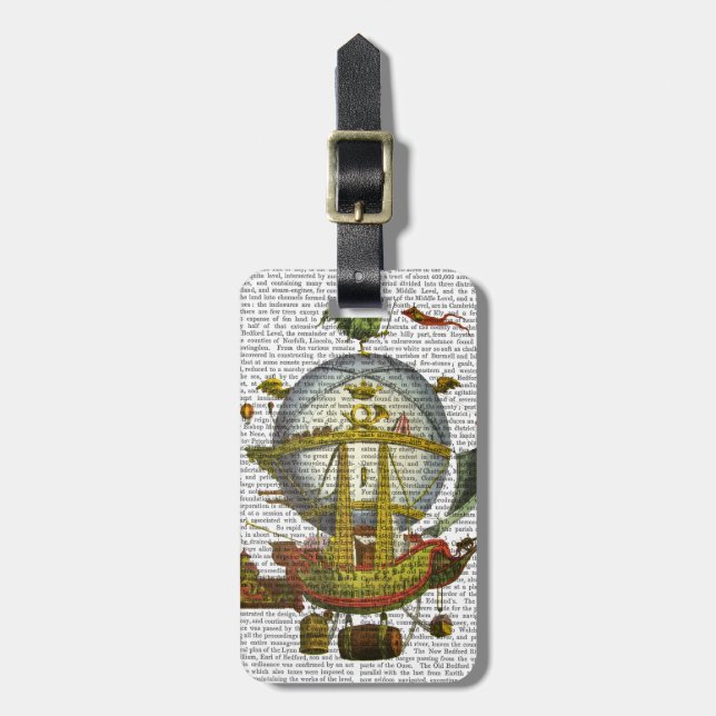 Minerve Hot Air Balloon Luggage Tag (Front Vertical)
