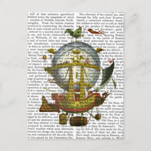 Minerve Hot Air Balloon Postcard