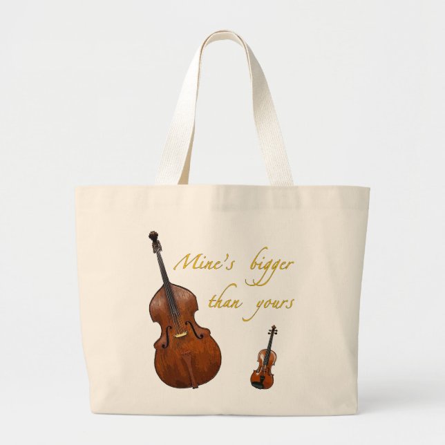 Mine's bigger than yours strings bag (Front)