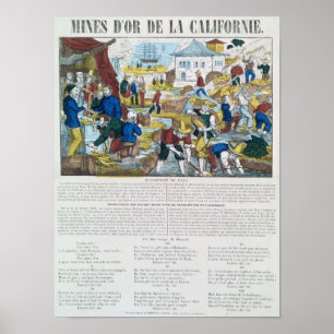 'Mines d'Or de la Californie' Poster