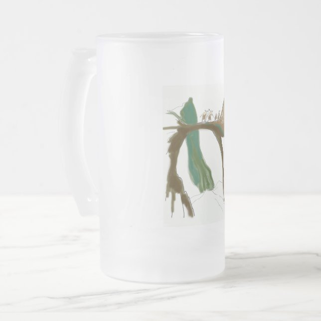 Mines of Moria (TM)  Glass Mug (Front Left)