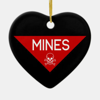 MINES SIGN | SIGNAGE | SYMBOL CERAMIC TREE DECORATION