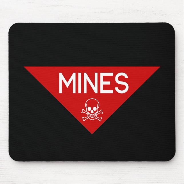 MINES SIGN | SIGNAGE | SYMBOL MOUSE MAT (Front)