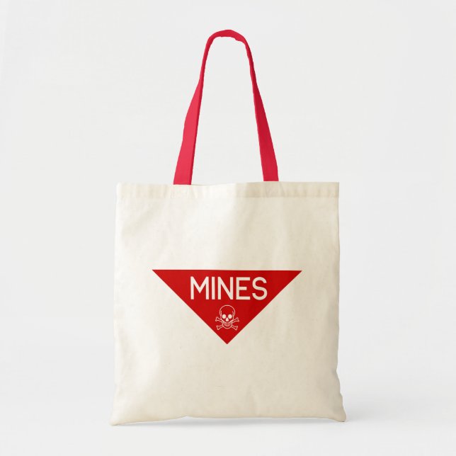 MINES SIGN | SIGNAGE | SYMBOL TOTE BAG (Front)