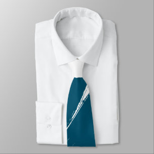 Ming Brush Modern White Background Tie