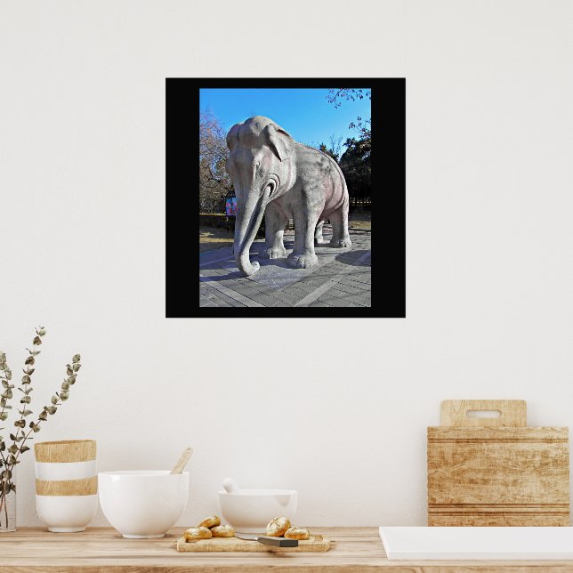 Ming Tombs Elephant Poster (Kitchen)