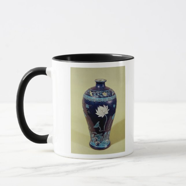 Ming vase with three colour decoration mug (Left)