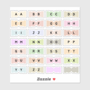 Mini Alphabet Index Tab Page Divider Tab Folding