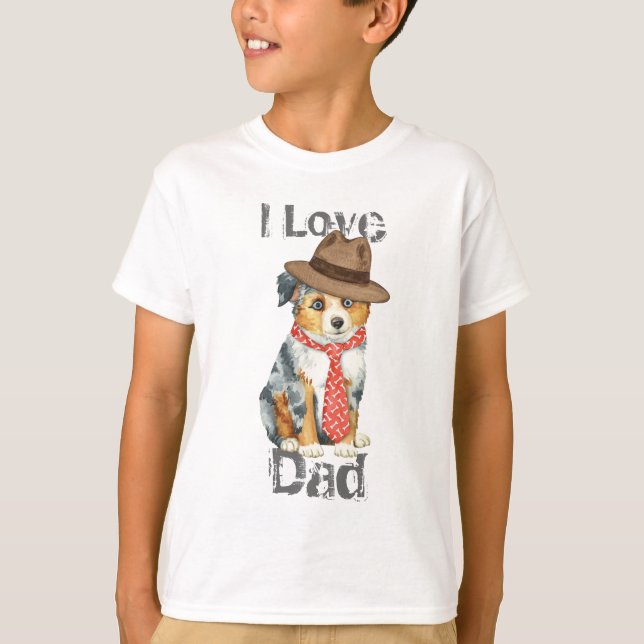 Mini American Shepherd Dad T-Shirt (Front)