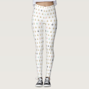 Mini Anchor Pattern Leggings