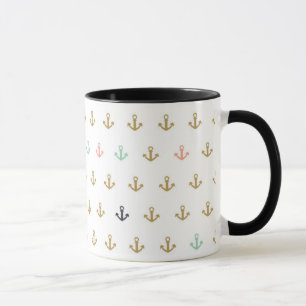 Mini Anchor Pattern Mug