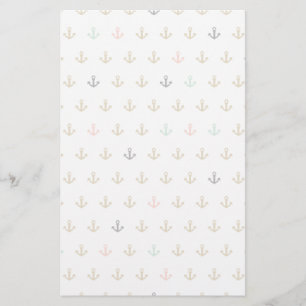 Mini Anchor Pattern Stationery