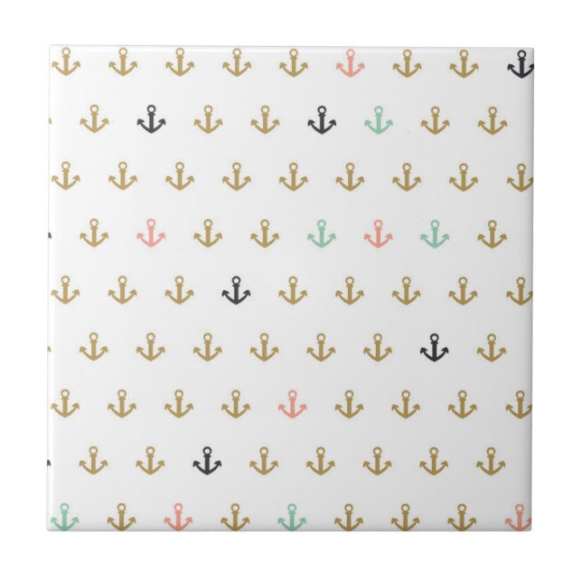 Mini Anchor Pattern Tile (Front)