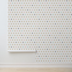 Mini Anchor Pattern Wallpaper