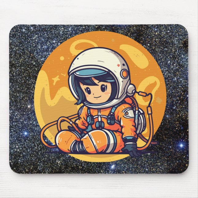 Mini Astronaut Adventures Mouse Mat (Front)