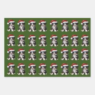 Mini Aussie 6 Holiday Wrapping Paper Sheet