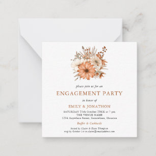 MINI   Autumn Florals Engagement Party Invitation