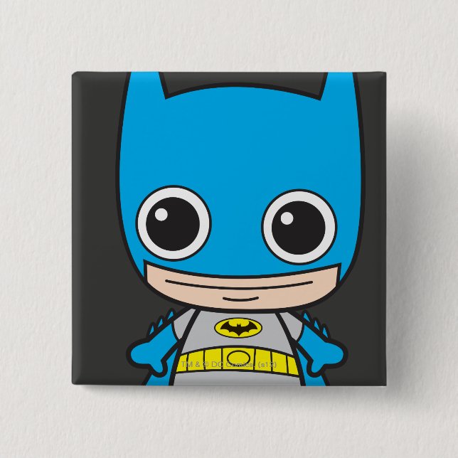 Mini Batman 15 Cm Square Badge (Front)