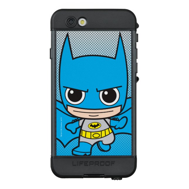 Mini Batman Running LifeProof iPhone Case (Back)