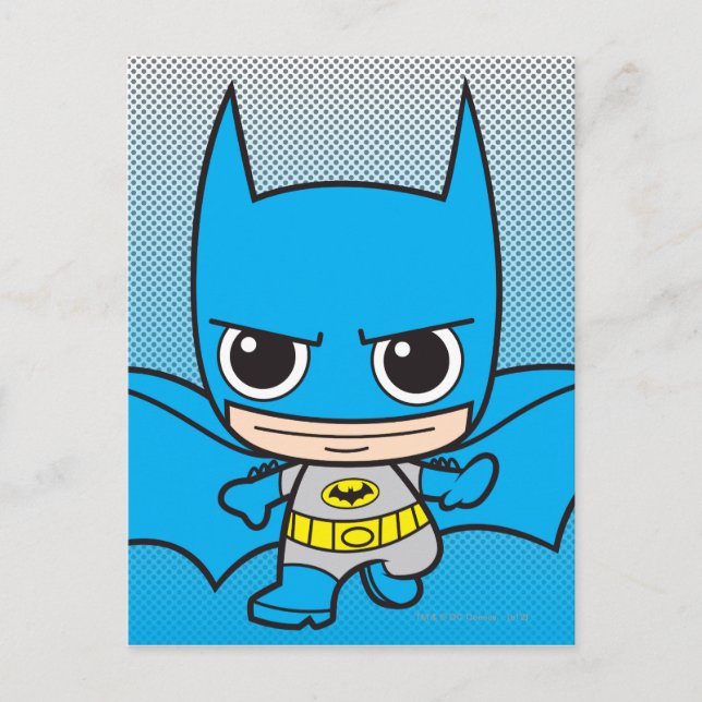 Mini Batman Running Postcard (Front)