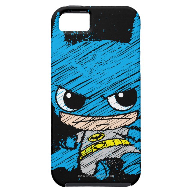 Mini Batman Sketch Case-Mate iPhone Case (Back)