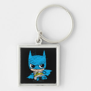 Mini Batman Sketch Key Ring