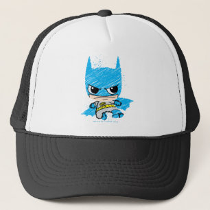 Mini Batman Sketch Trucker Hat