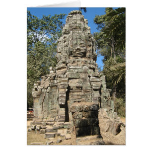 Mini Bayon ... Ta Prohm, Angkor Wat, Cambodia Card