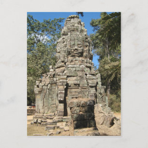 Mini Bayon ... Ta Prohm, Angkor Wat, Cambodia Postcard