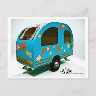 Mini Bike Camper Postcard