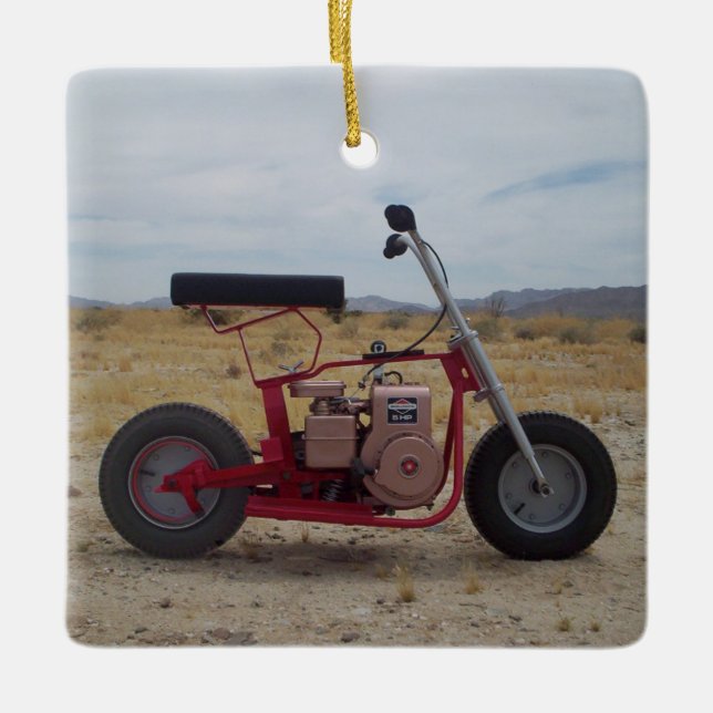 Mini Bike Christmas Ornament (Front)