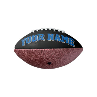 Mini BLACK BLUE SILVER GRAY Personalised Football American Football