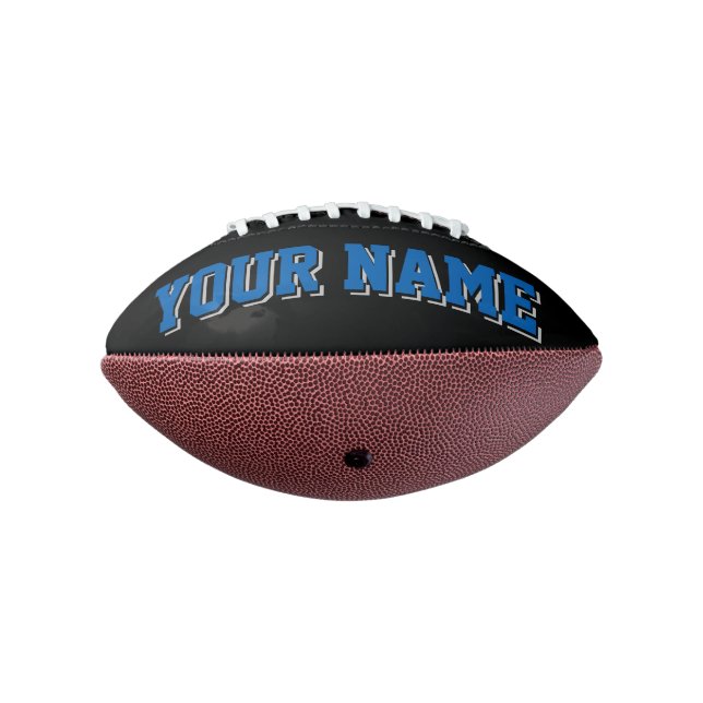 Mini BLACK BLUE SILVER GRAY Personalised Football American Football (Rotated 270)