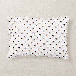 Mini Blue Dog Kisses White       Decorative Cushion