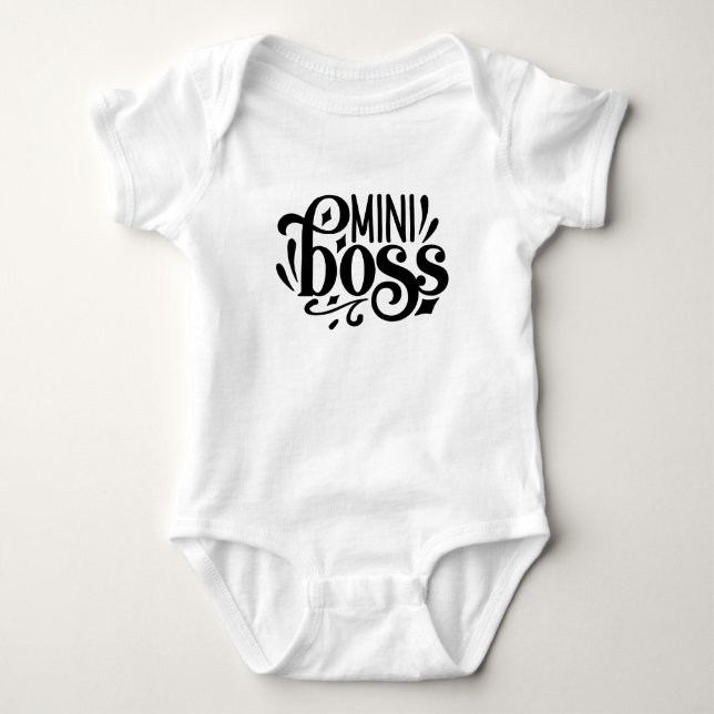 Mini Boss, baby boss Bodysuit (Front)