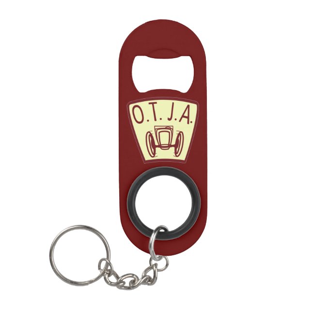 Mini Bottle Opener With Keychain (Front)