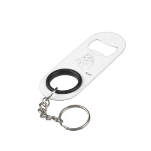 Mini Bottle Opener With Keychain  Horse On The Go