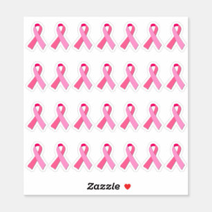 Mini Breast Cancer Awareness Pink Ribbon X 28