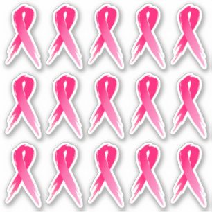 Mini Breast Cancer Awareness Pink Ribbons x 15