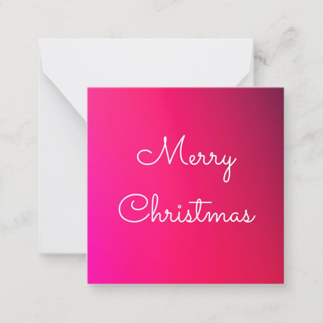 Mini Bright Pink Card (Front)