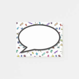 Mini Bugs and Mini Beasts Speech bubble Post-it Notes