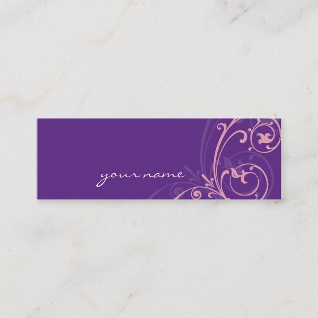 MINI BUSINESS CARD :: fabulously 2 (Front)