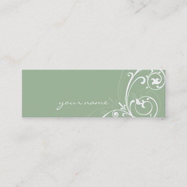 MINI BUSINESS CARD :: fabulously 5 (Front)