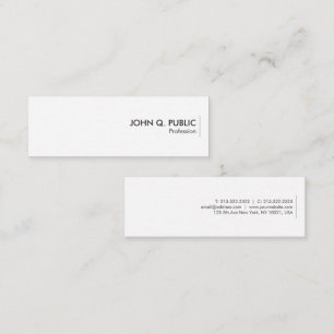 Mini Business Cards Minimalist Design Template