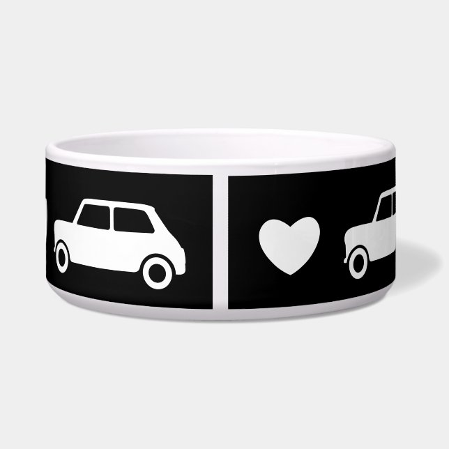 Mini Car Hearts Black (Back)