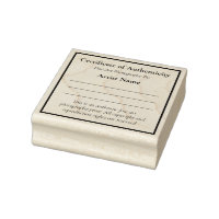 Mini Certificate of Authenticity for Photography