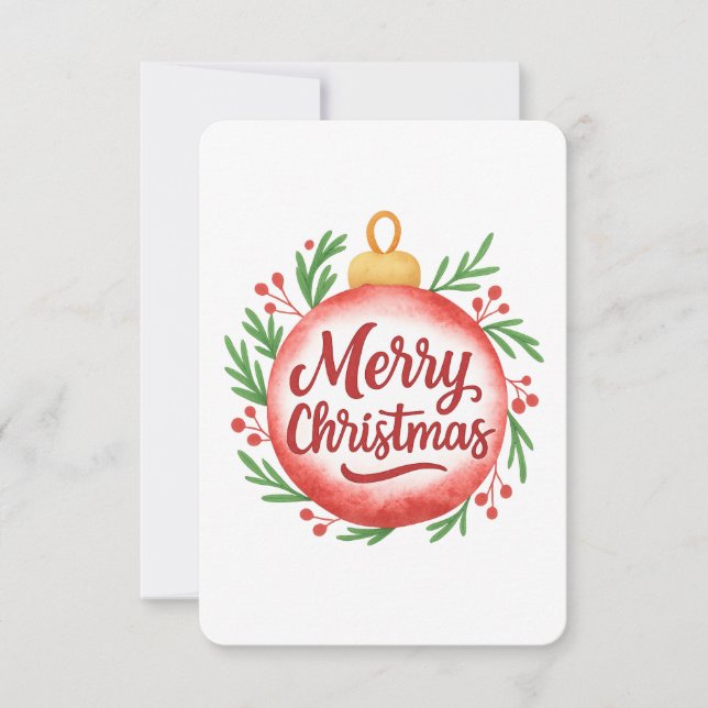 Mini Christmas Sticker Set – Festive Holiday Sayin Thank You Card (Front)