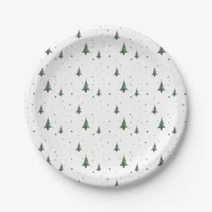 Mini Christmas Tree Paper Plates