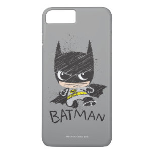 Mini Classic Batman Sketch iPhone 8 Plus/7 Plus Case